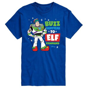 �f�B�Y�j�[ �s�N�T�[ �����Y �g�b�v�X T�V���c �O���t�B�b�N Disney / Pixar's Toy Story 4 Buzz Lightyear Men's Graphic Tee Royal Blue �u���[