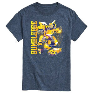 �A�j���L�����N�^�[ �����Y �g�b�v�X T�V���c Licensed Character Men's Transformers Bumblebee Tee Heather Blue �w�U�[