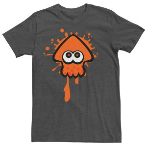 �A�j���L�����N�^�[ �����Y �g�b�v�X T�V���c Licensed Character Men's Nintendo Splatoon Team Orange Inkling Tee Charcoal Heather �`���R�[��
