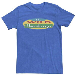 �A�j���L�����N�^�[ �����Y �g�b�v�X T�V���c ���S Licensed Character Men's Wild Thornberries Logo Short Sleeve Tee Royal Heather �w�U�[