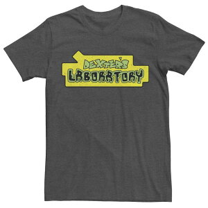 �A�j���L�����N�^�[ �����Y �g�b�v�X T�V���c ���S Licensed Character Men's Dexter's Laboratory Originalogo Tee Charcoal Heather �`���R�[��