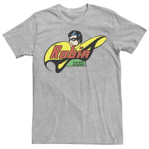 �A�j���L�����N�^�[ �����Y �g�b�v�X T�V���c Licensed Character Men's DComics Robin The Boy Wonder Comic Tee Athletic Heather �w�U�[