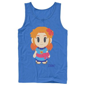 �A�j���L�����N�^�[ �����Y �g�b�v�X T�V���c Licensed Character Men's Nintendo Legend Of Zelda Links Awakening Marin Avatar Style Portraitank Top Royal