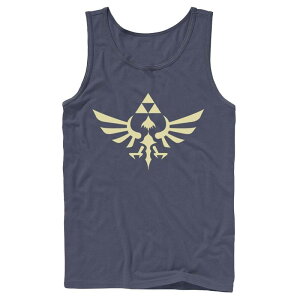 �A�j���L�����N�^�[ �����Y �g�b�v�X T�V���c Licensed Character Men's Nintendo The Legend Of Zelda Triforce Stamp Tank Top Navy �l�C�r�[