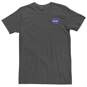 �A�j���L�����N�^�[ �����Y �g�b�v�X T�V���c �g�[�� ���S Licensed Character Big & Tall NASA Full Blue Logo Tee Charcoal Heather �`���R�[��