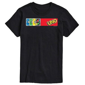 �A�j���L�����N�^�[ �����Y �g�b�v�X T�V���c �g�[�� Licensed Character Big & Tall UNO Card Spread Tee Black �u���b�N