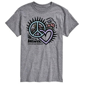 �A�j���L�����N�^�[ �����Y �g�b�v�X T�V���c �g�[�� Licensed Character Big & Tallove is the Answer Tee Gray �O���[