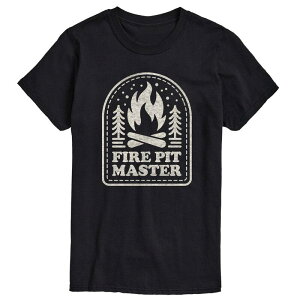�A�j���L�����N�^�[ �����Y �g�b�v�X T�V���c �g�[�� �O���t�B�b�N Licensed Character Big & Tall Fire Pit Master Graphic Tee Black �u���b�N
