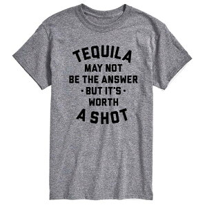 �A�j���L�����N�^�[ �����Y �g�b�v�X T�V���c �g�[�� �O���t�B�b�N Licensed Character Big & Tall Tequila May Not Be The Answer Graphic Tee Gray �O���[