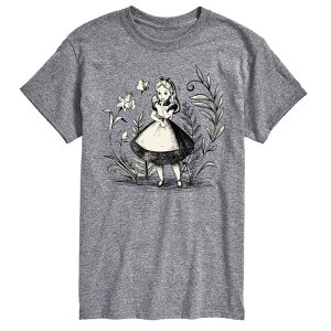 �f�B�Y�j�[ �����Y �g�b�v�X T�V���c �g�[�� �O���t�B�b�N Disney's Alice in Wonderland Big & Tall Alice Sketch Graphic Tee Gray �O���[