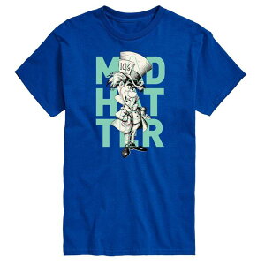 �f�B�Y�j�[ �����Y �g�b�v�X T�V���c �g�[�� �O���t�B�b�N Disney's Alice in Wonderland Big & Tall Mad Hatter Graphic Tee Blue �u���[