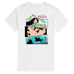 �f�B�Y�j�[ �����Y �g�b�v�X T�V���c �g�[�� �O���t�B�b�N Disney's Mulan Big & Tall Comic Graphic Tee White �z���C�g