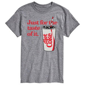 �A�j���L�����N�^�[ �����Y �g�b�v�X T�V���c �O���t�B�b�N Licensed Character Men's Diet Coke Just For The Taste Of It Graphic Tee Gray �O���[