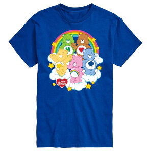 �A�j���L�����N�^�[ �����Y �g�b�v�X T�V���c �O���t�B�b�N Licensed Character Men's Care Bears Group On Cloud Graphic Tee Blue �u���[