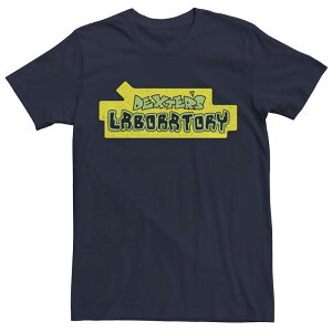 �A�j���L�����N�^�[ �����Y �g�b�v�X T�V���c ���S Licensed Character Men's Dexter's Laboratory Originalogo Tee Navy �l�C�r�[