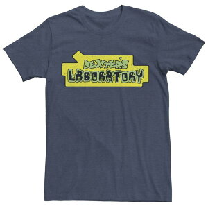 �A�j���L�����N�^�[ �����Y �g�b�v�X T�V���c ���S Licensed Character Men's Dexter's Laboratory Originalogo Tee Navy Heather �w�U�[