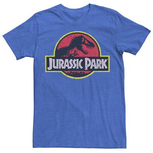 �A�j���L�����N�^�[ �����Y �g�b�v�X T�V���c ���S Licensed Character Men's Jurassic Park Classic Originalogo Tee Royal Heather �w�U�[