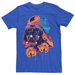 �X�^�[ �E�H�[�Y �����Y �g�b�v�X T�V���c Men'star Wars Colorful Melted Vader Collage Tee Royal
