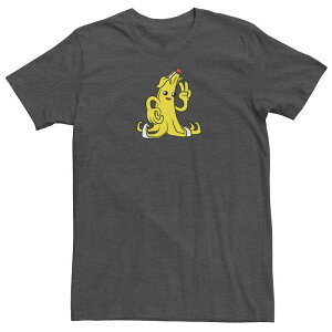 �A�j���L�����N�^�[ �����Y �g�b�v�X T�V���c Licensed Character Men's Fortnite Peely Peace Tee Charcoal Heather �`���R�[��