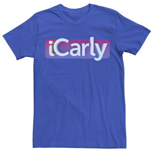 �A�j���L�����N�^�[ �����Y �g�b�v�X T�V���c ���S Licensed Character Men's iCarly Simple Title Logo Tee Royal