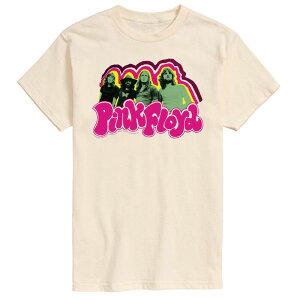 �A�j���L�����N�^�[ �����Y �g�b�v�X T�V���c Licensed Character Men's Pink Floyd Poster Tee Beige Khaki �J�[�L
