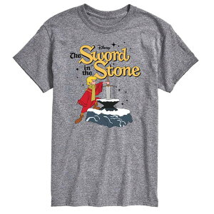 �f�B�Y�j�[ �����Y �g�b�v�X T�V���c ���S �O���t�B�b�N Disney's The Sword and the Stone Men's Logo Graphic Tee Gray �O���[