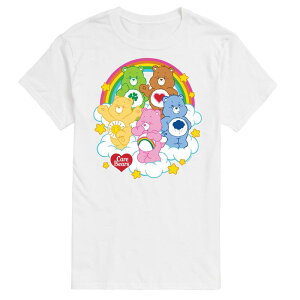 �A�j���L�����N�^�[ �����Y �g�b�v�X T�V���c �g�[�� �O���t�B�b�N Licensed Character Big & Tall Care Bears Group On Clouds Graphic Tee White �z���C�g