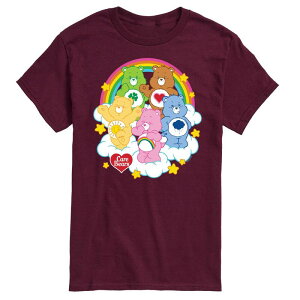 �A�j���L�����N�^�[ �����Y �g�b�v�X T�V���c �O���t�B�b�N Licensed Character Men's Care Bears Group On Cloud Graphic Tee Red ���b�h