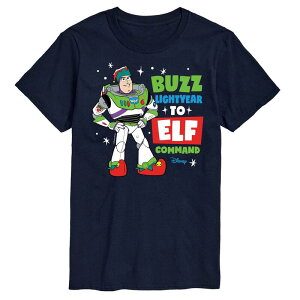 �f�B�Y�j�[ �s�N�T�[ �����Y �g�b�v�X T�V���c �O���t�B�b�N Disney / Pixar's Toy Story 4 Buzz Lightyear Men's Graphic Tee Navy �l�C�r�[