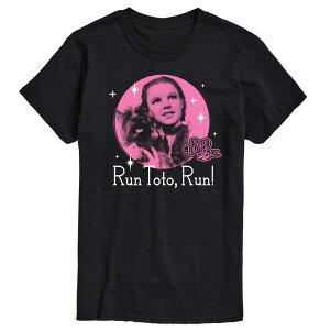 �A�j���L�����N�^�[ �����Y �g�b�v�X T�V���c �O���t�B�b�N Licensed Character Men's Wizard Of Oz Run Toto Run Graphic Tee Black �u���b�N