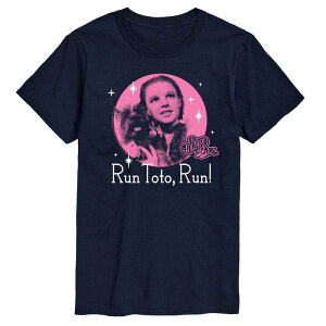 �A�j���L�����N�^�[ �����Y �g�b�v�X T�V���c �O���t�B�b�N Licensed Character Men's Wizard Of Oz Run Toto Run Graphic Tee Navy �l�C�r�[
