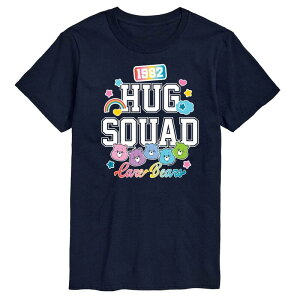 �A�j���L�����N�^�[ �����Y �g�b�v�X T�V���c �O���t�B�b�N Licensed Character Men's Care Bears Hug Squad Graphic Tee Navy �l�C�r�[