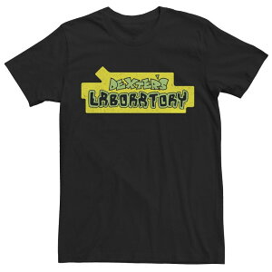 �A�j���L�����N�^�[ �����Y �g�b�v�X T�V���c ���S Licensed Character Men's Dexter's Laboratory Originalogo Tee Black �u���b�N