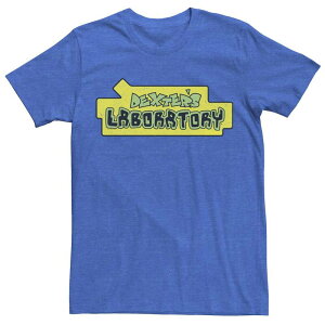 �A�j���L�����N�^�[ �����Y �g�b�v�X T�V���c ���S Licensed Character Men's Dexter's Laboratory Originalogo Tee Royal Heather �w�U�[
