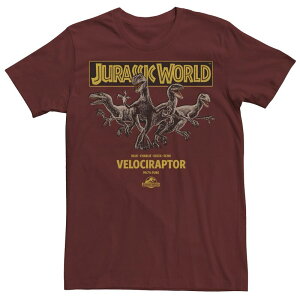 �A�j���L�����N�^�[ �����Y �g�b�v�X T�V���c Licensed Character Men's Jurassic World Blue Charlie Delta & Echo Pack Tee Cardinal �u���[
