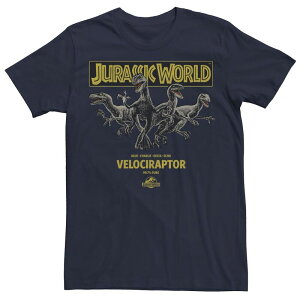 �A�j���L�����N�^�[ �����Y �g�b�v�X T�V���c Licensed Character Men's Jurassic World Blue Charlie Delta & Echo Pack Tee Navy �l�C�r�[