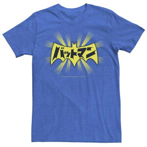 �A�j���L�����N�^�[ �����Y �g�b�v�X T�V���c ���S Licensed Character Men's DComics Batman Kanji Logo Tee Royal Heather �w�U�[