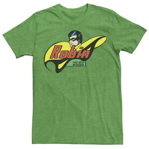 �A�j���L�����N�^�[ �����Y �g�b�v�X T�V���c Licensed Character Men's DComics Robin The Boy Wonder Comic Tee Kelly Heather �w�U�[