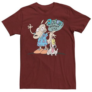 �A�j���L�����N�^�[ �����Y �g�b�v�X T�V���c Licensed Character Men's Nickelodeon Rocko's Modern Life Show Intro Tee Cardinal