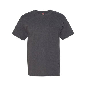 �t���\ �����Y �g�b�v�X T�V���c Floso Beefy-T Plain Pocket-Shirt Charcoal Heather �`���R�[��