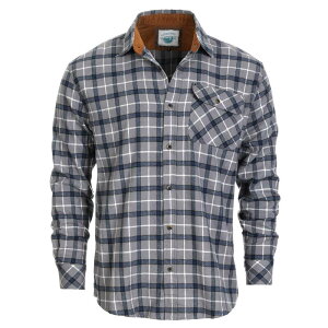 �W���x���e�B �����Y �g�b�v�X T�V���c �R�[�f�����C �R���g���X�g �R�b�g�� Gioberti Men's 100% Cotton Brushed Flannel Plaid Checkered Shirt with Corduroy Contrast Gray Blue White �z���C�g