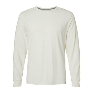 ���b�Z���A�X���`�b�N �����Y �g�b�v�X T�V���c Russell Athletic Essential 60/40 Performance Long Sleeve T-Shirt Vintage White �z���C�g