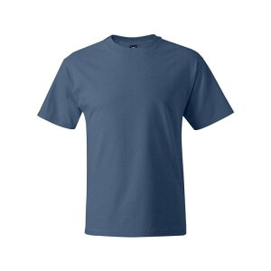 �t���\ �����Y �g�b�v�X T�V���c Floso Beefy-T Plain Short Sleeve T-shirt Denim Blue �f�j��