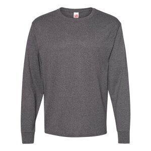 �t���\ �����Y �g�b�v�X T�V���c Floso Essential-T Long Sleeve T-Shirt Charcoal Heather �`���R�[��