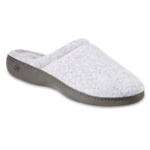 �A�C�\�g�i�[ ���f�B�[�X �V���[�Y �T���_�� �p�C�� �h�J isotoner Embroidered Terry Secret Sole Women's Clog Slippers Heather Gray �O���[