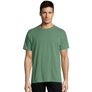 �w�C���Y �����Y �g�b�v�X T�V���c Men's Hanes ComfortWash Garment-Dyed Tee Cypress Green �O���[��