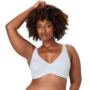 �o�� ���f�B�[�X �A���_�[�E�F�A �u���W���[ �R�b�g�� Bali Elevated Cotton 2-Ply Underwire Bra DF8131 Salty Pepper Gray �O���[
