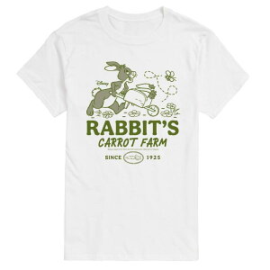 �f�B�Y�j�[ �����Y �g�b�v�X T�V���c �g�[�� �O���t�B�b�N Big & Tall Disney's Winnie The Pooh Rabbit's Carrot Farm Graphic Tee White �z���C�g