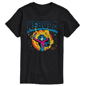 �}�[�x�� �����Y �g�b�v�X T�V���c �g�[�� �O���t�B�b�N Big & Tall Marvel Guardians Of The Galaxy Nebula Graphic Tee Black �u���b�N