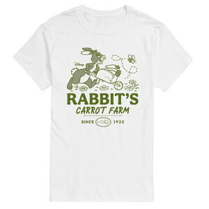 �f�B�Y�j�[ �����Y �g�b�v�X T�V���c �O���t�B�b�N Men's Disney's Winnie The Pooh Rabbit's Carrot Farm Since 1925 Graphic Tee White �z���C�g